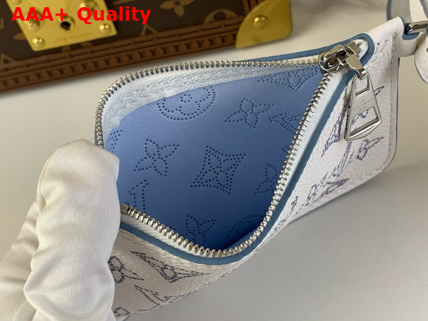 Louis Vuitton Blossom PM Tote in White and Blue Mahina Perforated Calfskin M11734 Replica