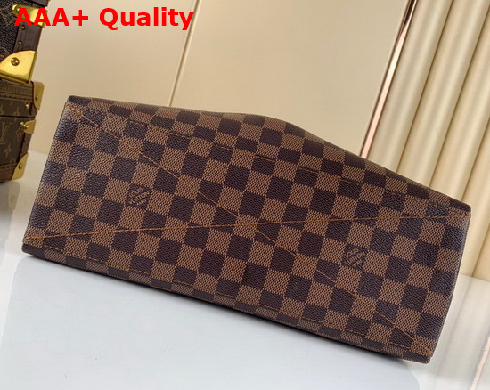 Louis Vuitton Boetie MM Zipped Tote in Damier Ebene Canvas Replica