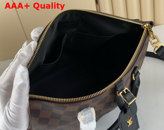 Louis Vuitton Boetie MM Zipped Tote in Damier Ebene Canvas Replica