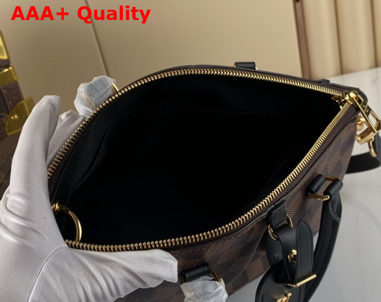 Louis Vuitton Boetie PM Zipped Tote in Damier Ebene Canvas Replica