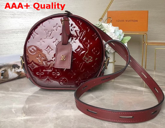 Louis Vuitton Boite Chapeau Souple Amarante Monogram Vernis Leather Replica