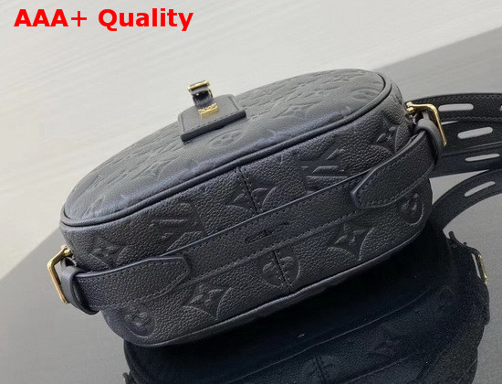 Louis Vuitton Boite Chapeau Souple MM Black Monogram Empreinte Leather M45167 Replica