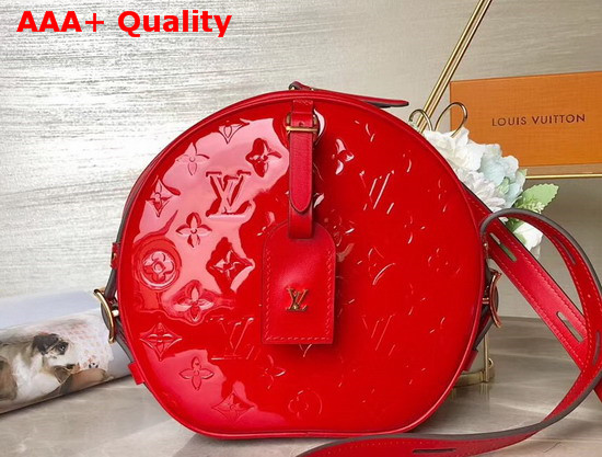 Louis Vuitton Boite Chapeau Souple Rouge Monogram Vernis Leather M54100 Replica