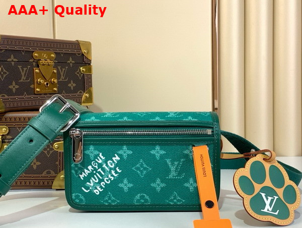 Louis Vuitton Bosphore Wearable Wallet in Green Monogram Heritage Coated Canvas M12637 Replica