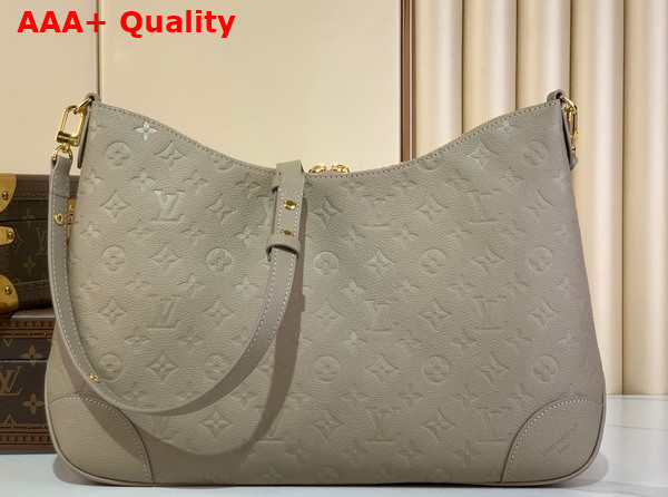 Louis Vuitton Boulogne GM Handbag in Tourterelle Monogram Empreinte Leather M25854 Replica