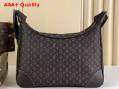 Louis Vuitton Boulogne Handbag in Brown Monogram Jacquard Denim Replica