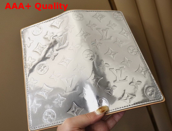 Louis Vuitton Brazza Wallet Monogram Mirror Coated Canvas Replica