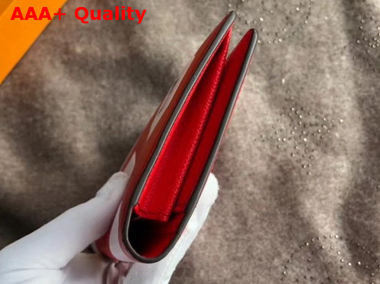 Louis Vuitton Brazza Wallet Red Epi Leather Men LV 2018 FIFA World Cup Edition Replica