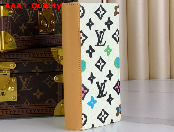 Louis Vuitton Brazza Wallet Vanilla Monogram Craggy Coated Canvas M83335 Replica