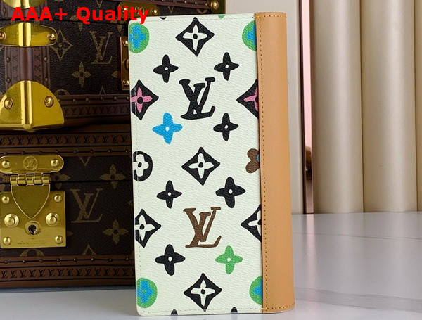 Louis Vuitton Brazza Wallet Vanilla Monogram Craggy Coated Canvas M83335 Replica