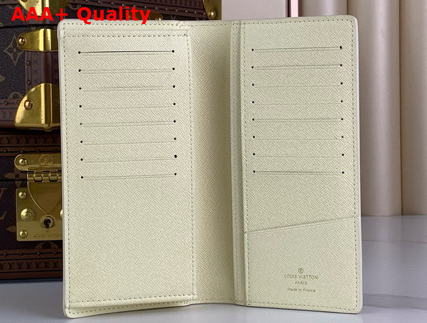 Louis Vuitton Brazza Wallet Vanilla Monogram Craggy Coated Canvas M83335 Replica