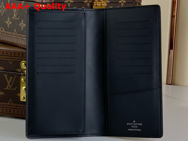 Louis Vuitton Brazza Wallet in Black Monogram Empreinte Leather Replica