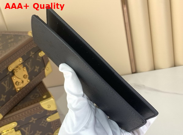 Louis Vuitton Brazza Wallet in Black Monogram Midnight Coated Canvas M26735 Replica