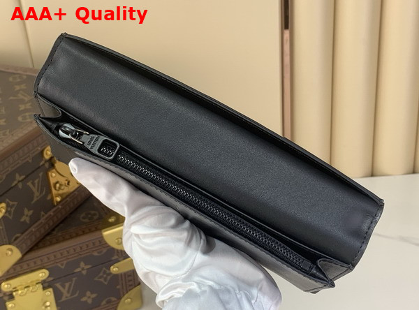 Louis Vuitton Brazza Wallet in Black Monogram Midnight Coated Canvas M26735 Replica