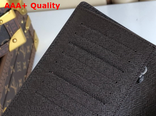 Louis Vuitton Brazza Wallet in Monogram Stripes Brown Canvas Features the Words Louis Vuitton Made in a Heart Printed on the Front M81008 Replica