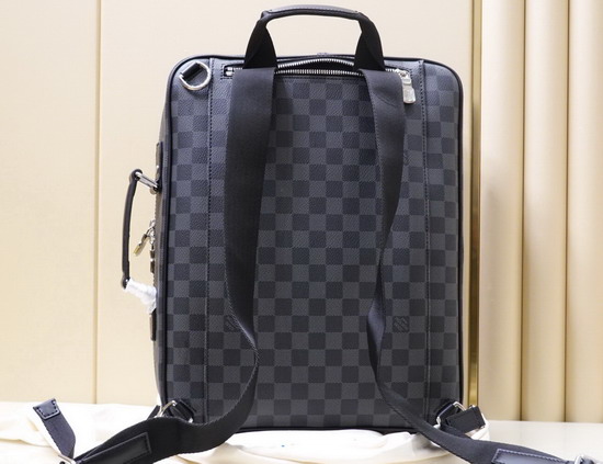 Louis Vuitton Briefcase Backpack Damier Graphite Canvas N50051 Replica