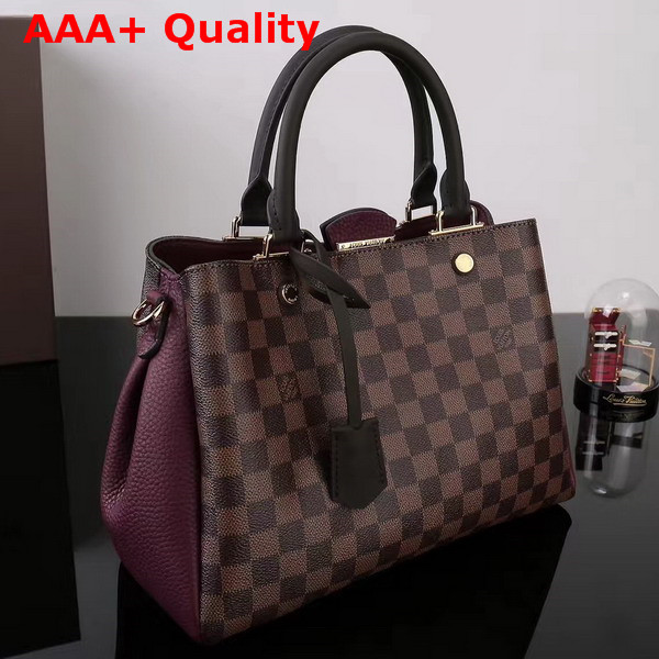 Louis Vuitton Brittany Damier Ebene N41675 Bordeaux Replica