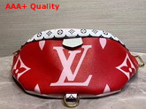 Louis Vuitton Bumbag Red and Pink Monogram Coated Canvas M44575 Replica