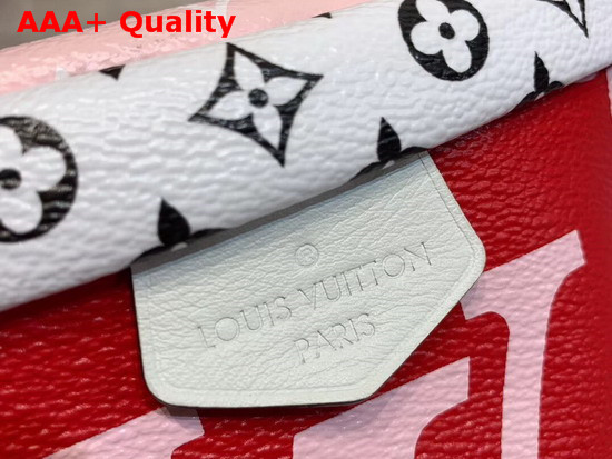 Louis Vuitton Bumbag Red and Pink Monogram Coated Canvas M44575 Replica