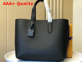 Louis Vuitton Cabas Voyage Black Taurillon Leather M52817 Replica