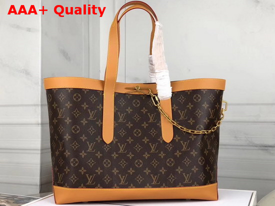 Louis Vuitton Cabas Voyage Tote in Monogram Canvas and Natural Leather M44878 Replica