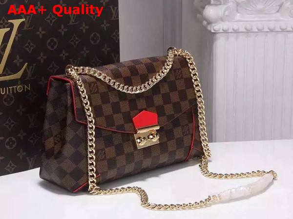 Louis Vuitton Caissa Clutch Cherry Damier Coated Canvas Replica