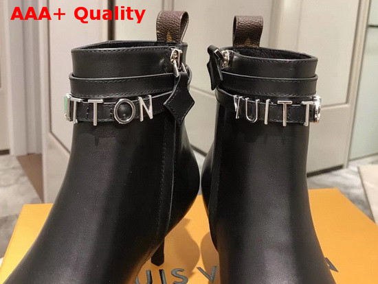 Louis Vuitton Call Back Ankle Boot Noir Calf Leather 1A5LB1 Replica