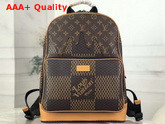 Louis Vuitton Campus Backpack Giant Damier Ebene and Monogram Coated Canvas N40380 Replica