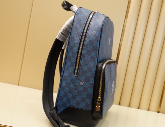 Louis Vuitton Campus Backpack Navy Blue Damier Graphite 3D Coated Canvas N50008 Replica
