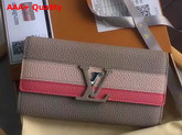 Louis Vuitton Capucine Wallet Galet Supple Taurillon Leather M62132 Replica