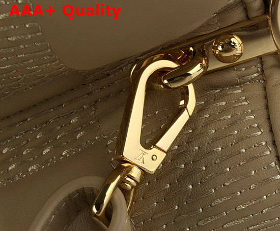 Louis Vuitton Capucines BB Beige Damier Quilted Lambskin Replica