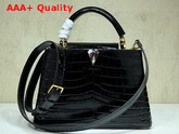 Louis Vuitton Capucines BB Black Alligator Leather Replica