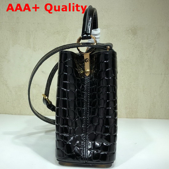 Louis Vuitton Capucines BB Black Alligator Leather Replica