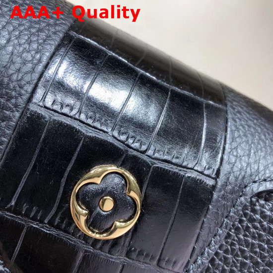 Louis Vuitton Capucines BB Black Taurillon Skin and Alligator Skin Replica