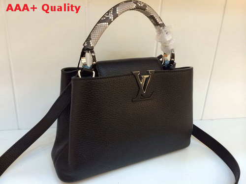 Louis Vuitton Capucines BB Black With Snake Replica