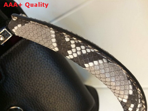 Louis Vuitton Capucines BB Black With Snake Replica