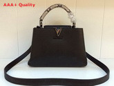 Louis Vuitton Capucines BB Black With Snake Replica