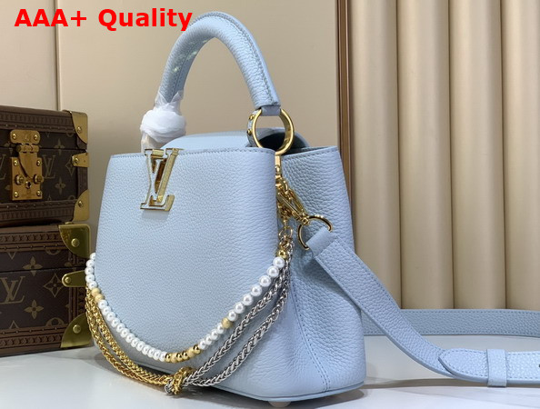 Louis Vuitton Capucines BB Bleu Olympe Taurillon Leather Replica