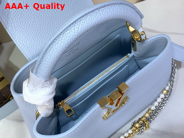 Louis Vuitton Capucines BB Bleu Olympe Taurillon Leather Replica