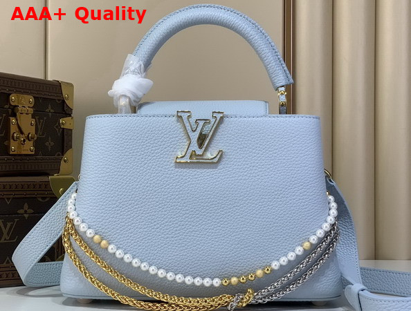 Louis Vuitton Capucines BB Bleu Olympe Taurillon Leather Replica