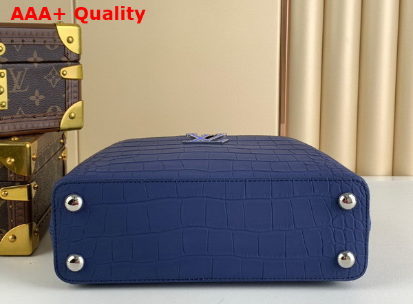 Louis Vuitton Capucines BB Blue Alligator Leather Replica