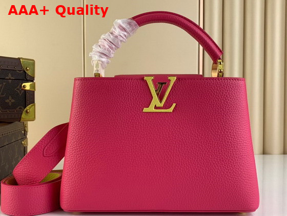 Louis Vuitton Capucines BB Dragon Fruit Cedrat Taurillon Leather Replica