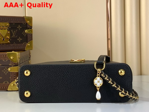 Louis Vuitton Capucines BB Handbag Black Mother of Pearl Taurillon Leather Replica