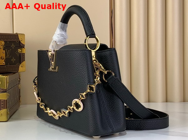 Louis Vuitton Capucines BB Handbag in Black Taurillon Leather Part of the Harmony Collection M14970 Replica