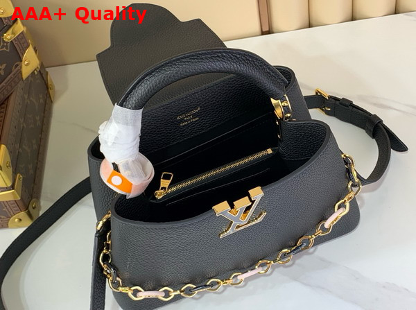 Louis Vuitton Capucines BB Handbag in Black Taurillon Leather Part of the Harmony Collection M14970 Replica