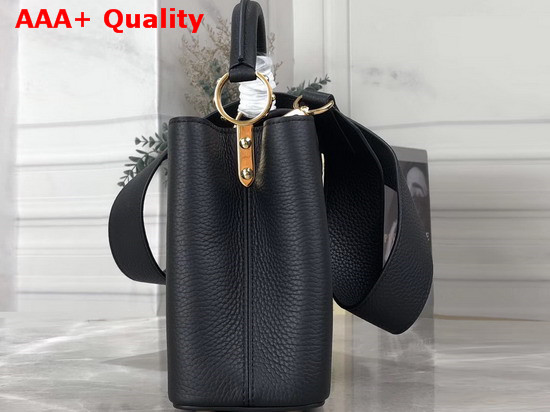 Louis Vuitton Capucines BB Handbag in Black Taurillon Leather Replica