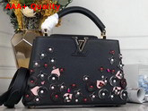 Louis Vuitton Capucines BB Handbag in Black Taurillon Leather The LV Blooming Edition for Spring 2019 Replica