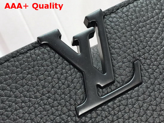 Louis Vuitton Capucines BB Handbag in Black Taurillon Leather with Black Matte Hardware M55218 Replica