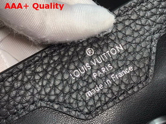 Louis Vuitton Capucines BB Handbag in Black Taurillon Leather with Black Matte Hardware M55218 Replica