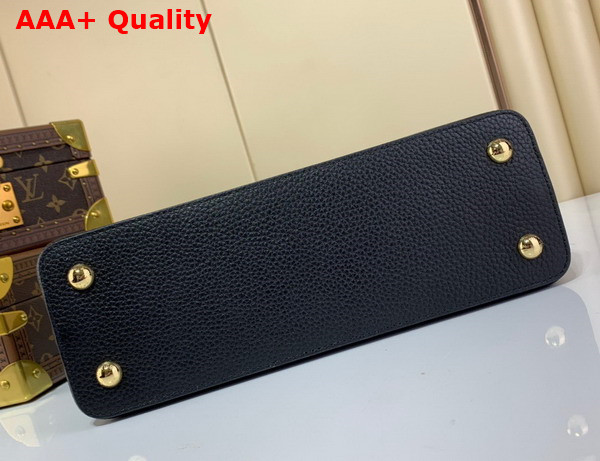 Louis Vuitton Capucines BB Handbag in Black Taurillon Leather with Crystals M59066 Replica